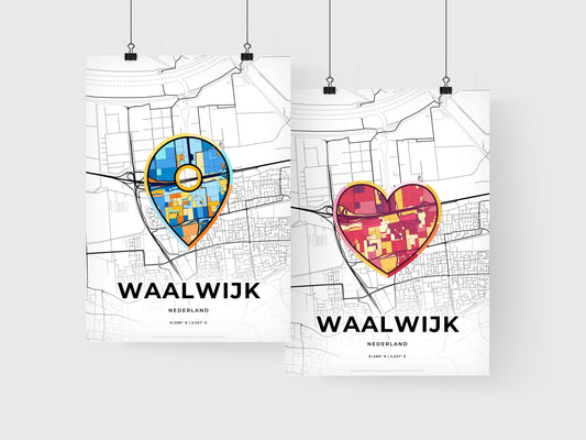 Waalwijk Netherlands art print for couples