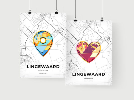 Lingewaard Netherlands art print for couples