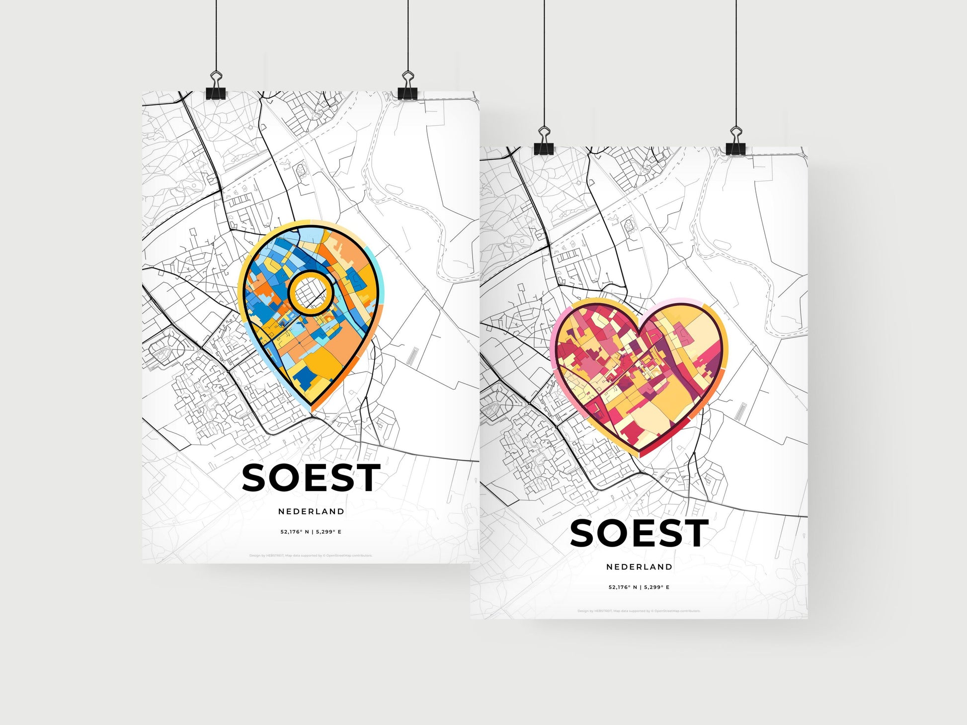Soest Netherlands art print for couples
