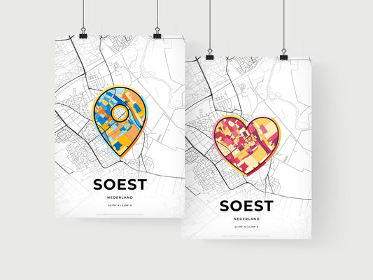 Soest Netherlands art print for couples