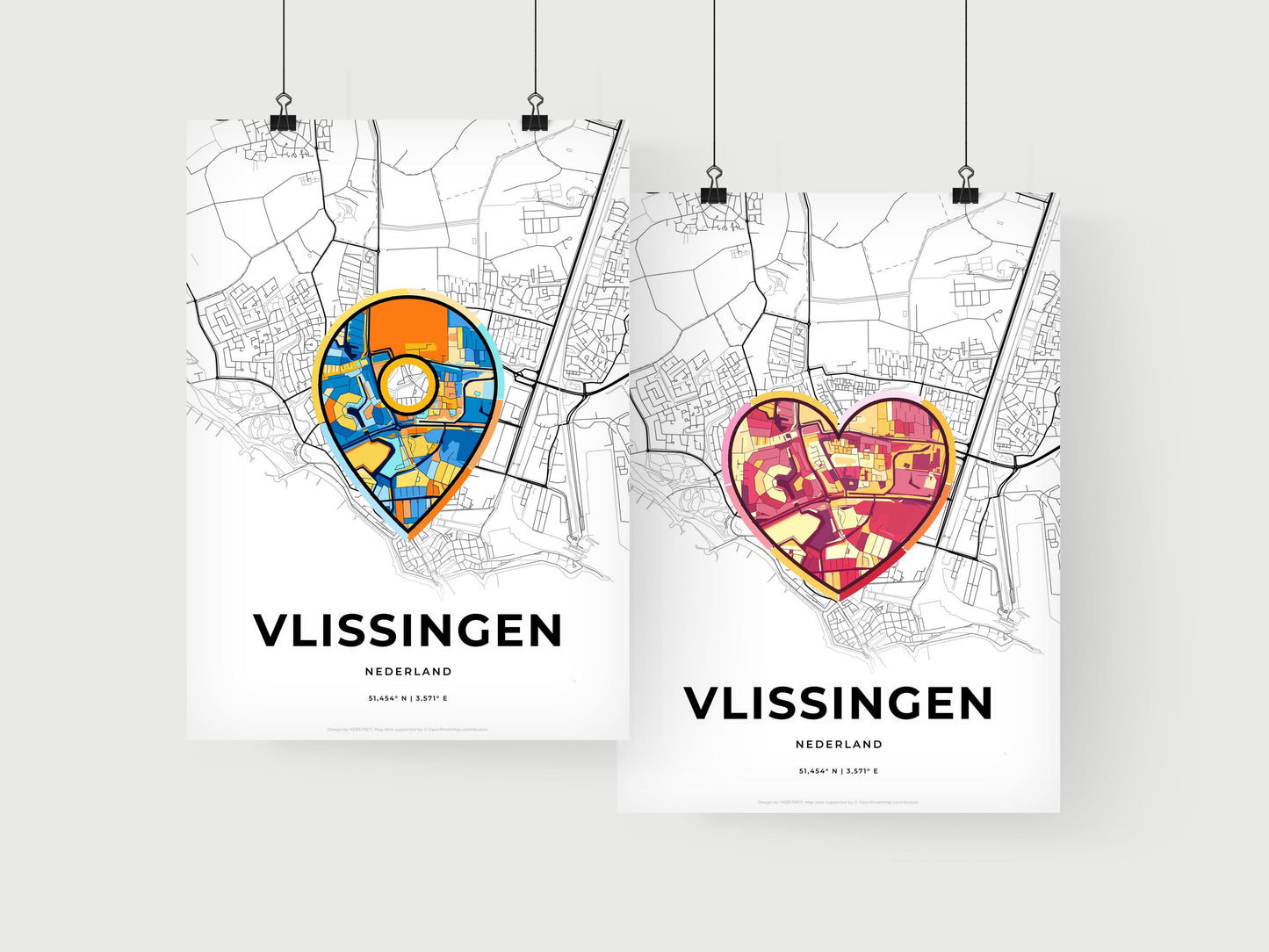 Vlissingen Netherlands art print for couples