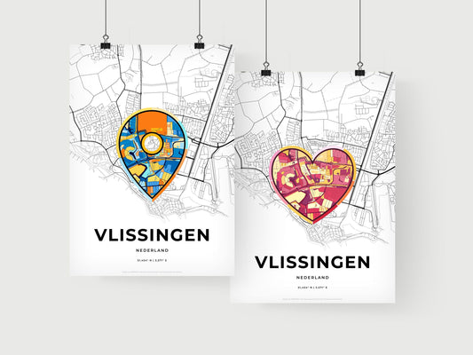 Vlissingen Netherlands art print for couples