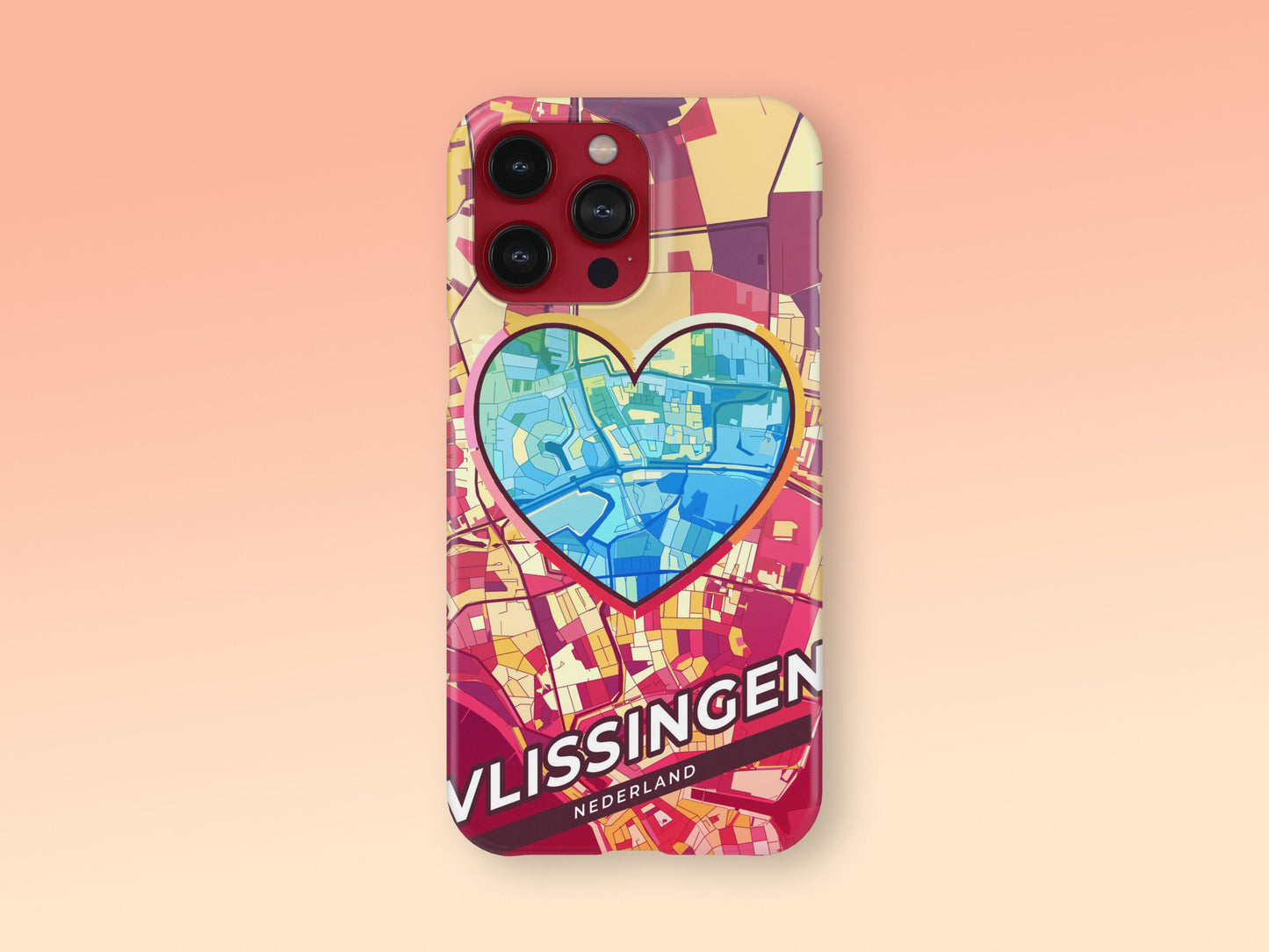 Vlissingen Netherlands slim phone case with colorful icon 2