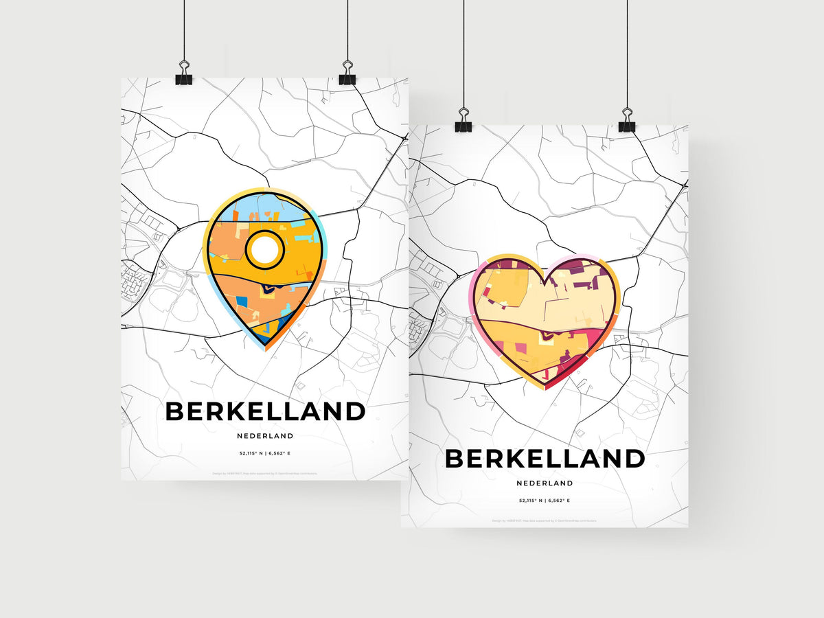 Berkelland Netherlands art print for couples