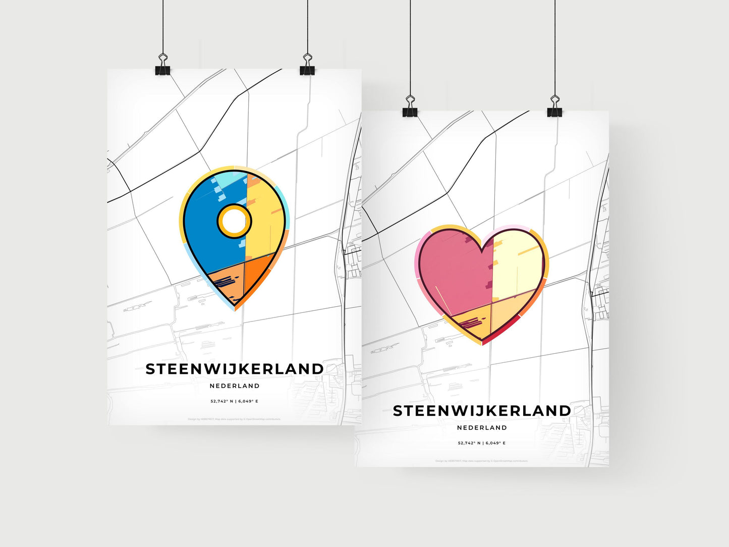 Steenwijkerland Netherlands art print for couples