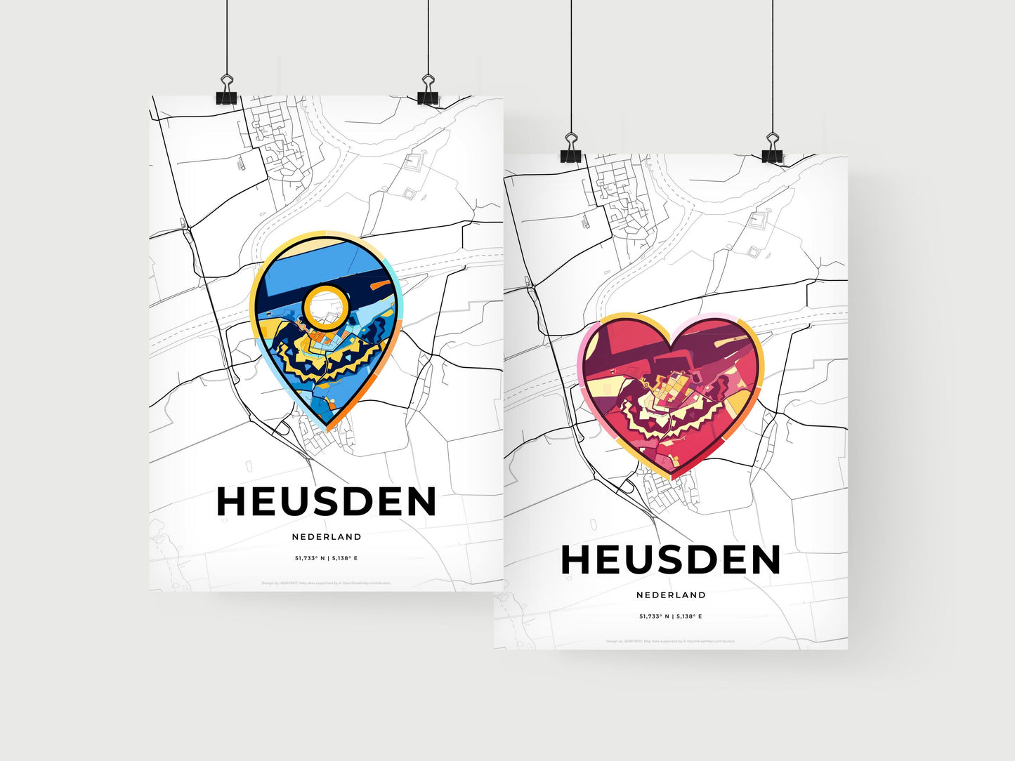 Heusden Netherlands art print for couples