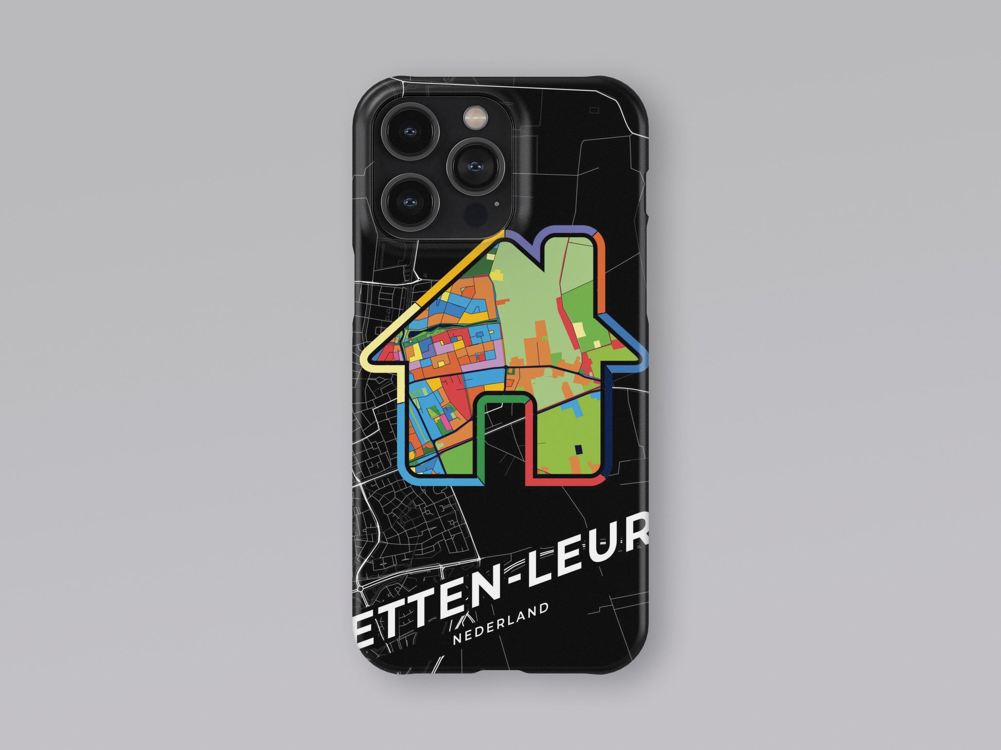 Etten-Leur Netherlands slim phone case with colorful icon. Birthday, wedding or housewarming gift. Couple match cases. 3