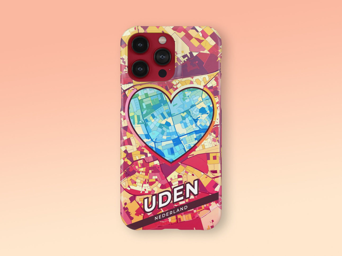 Uden Netherlands slim phone case with colorful icon 2
