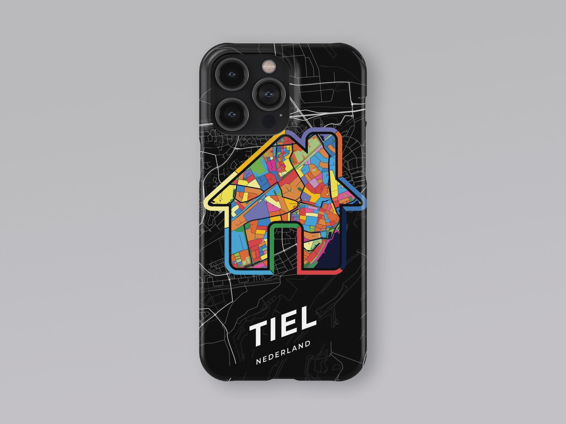 Tiel Netherlands slim phone case with colorful icon 3