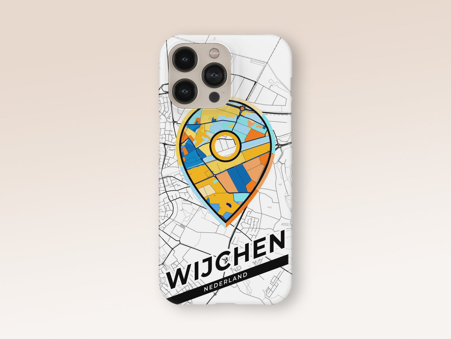Wijchen Netherlands slim phone case with colorful icon 1