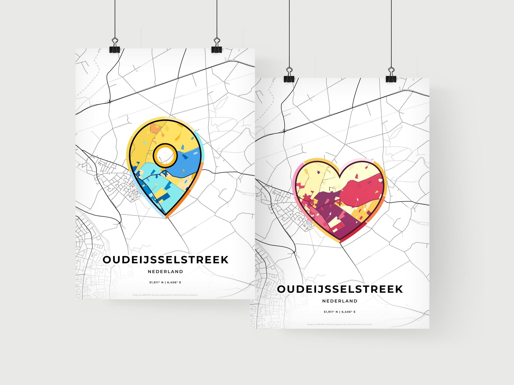 Oude Ijsselstreek Netherlands art print for couples