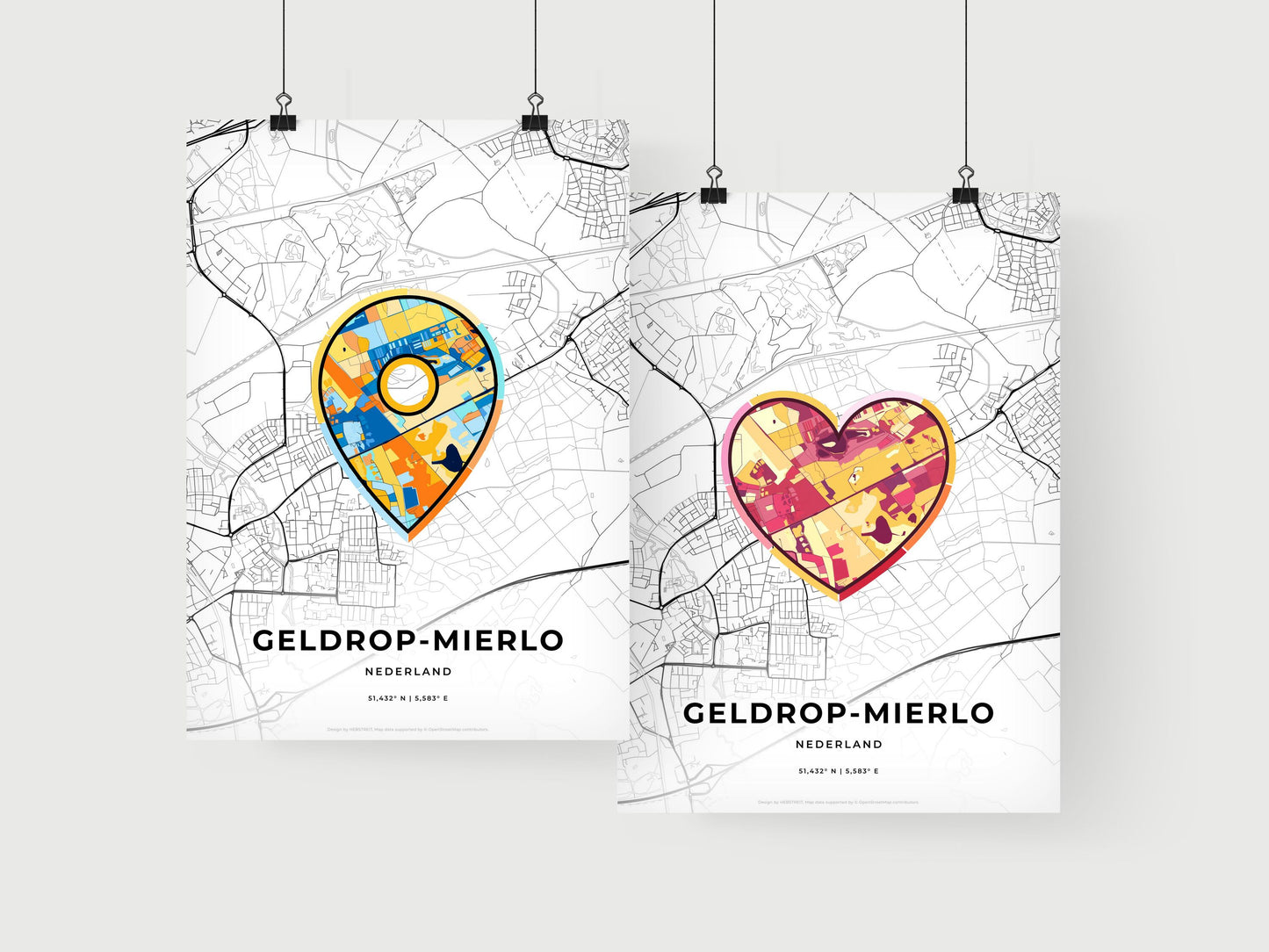 Geldrop-Mierlo Netherlands art print for couples