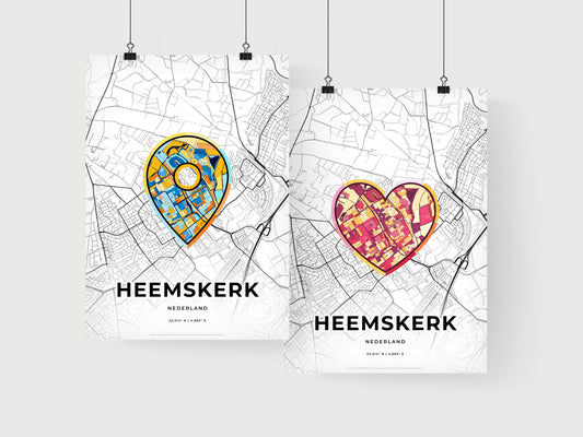 Heemskerk Netherlands art print for couples