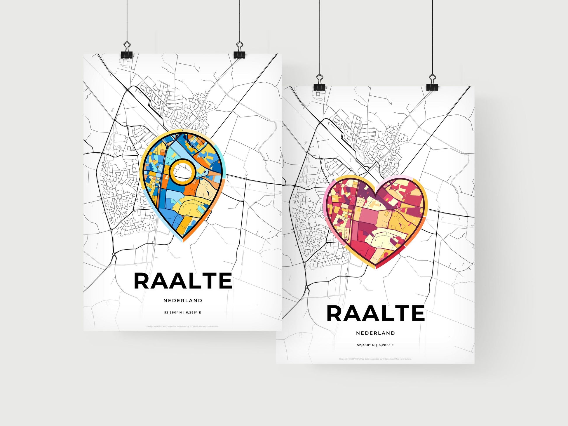 Raalte Netherlands art print for couples