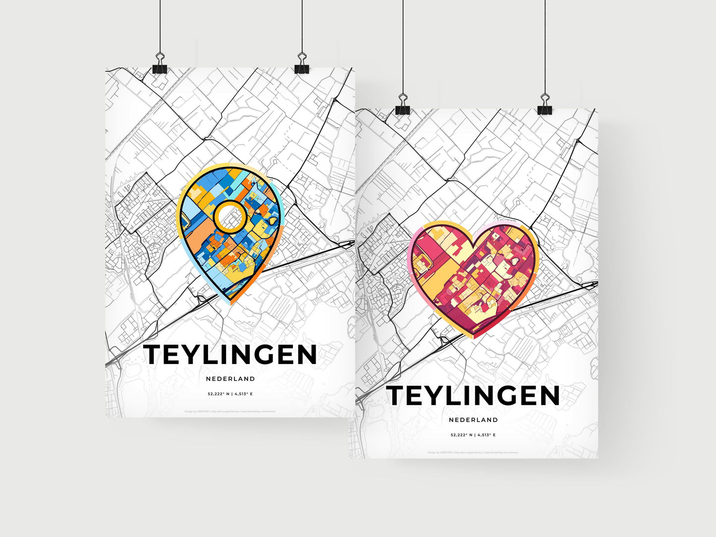 Teylingen Netherlands art print for couples