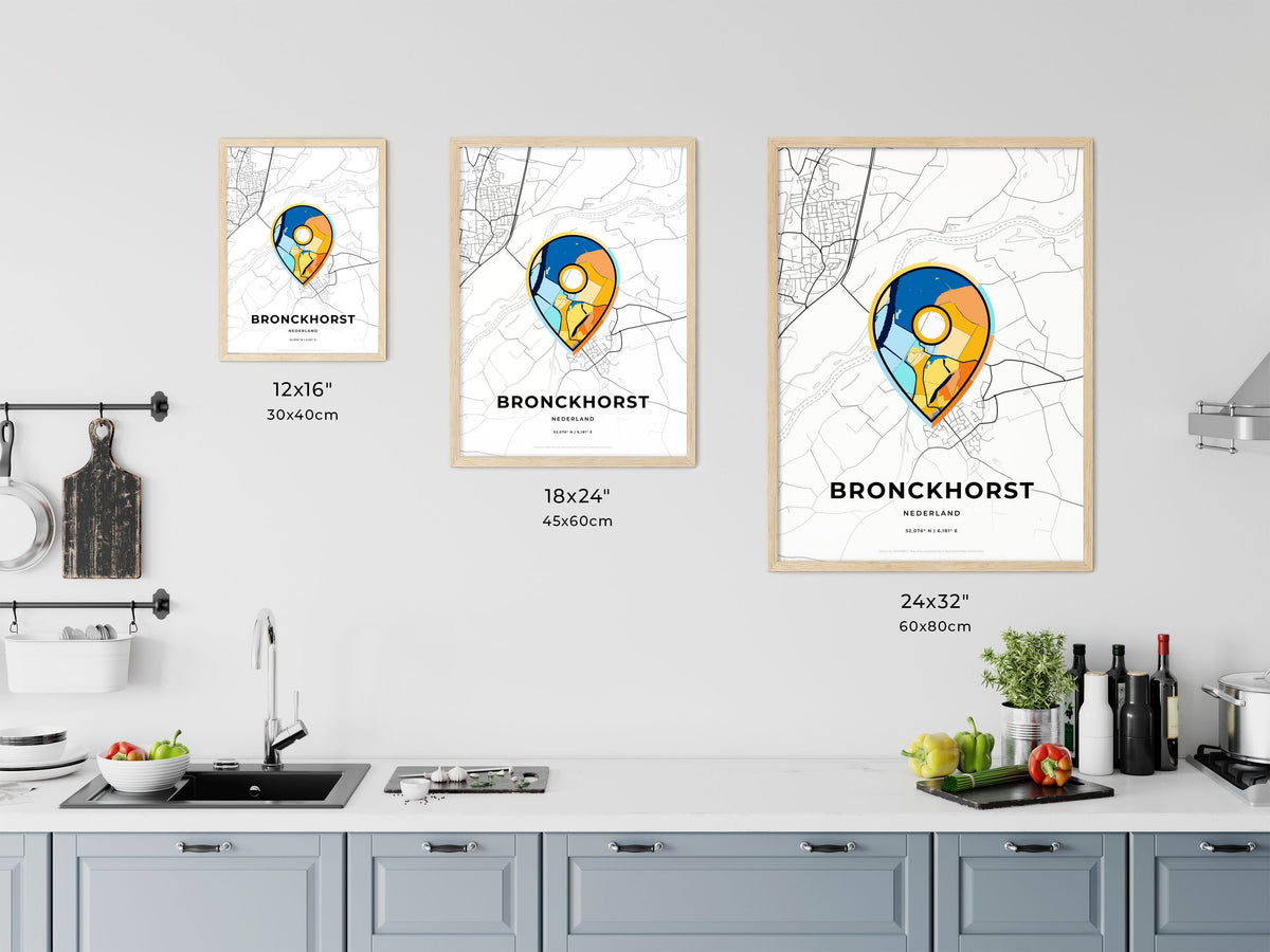 Bronckhorst Netherlands art map size chart