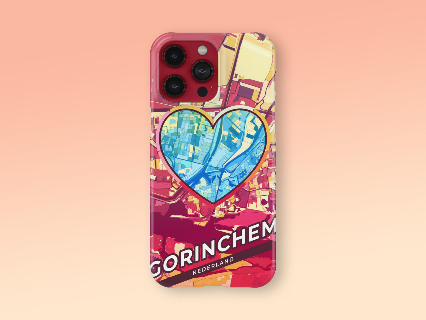 Gorinchem Netherlands slim phone case with colorful icon. Birthday, wedding or housewarming gift. Couple match cases. 2