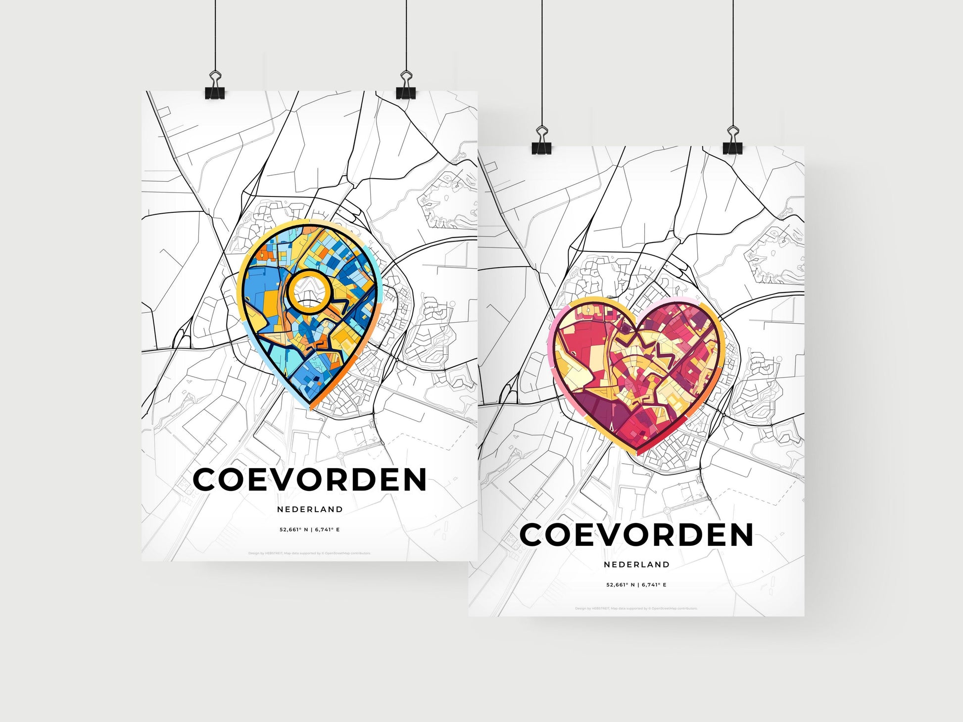 Coevorden Netherlands art print for couples