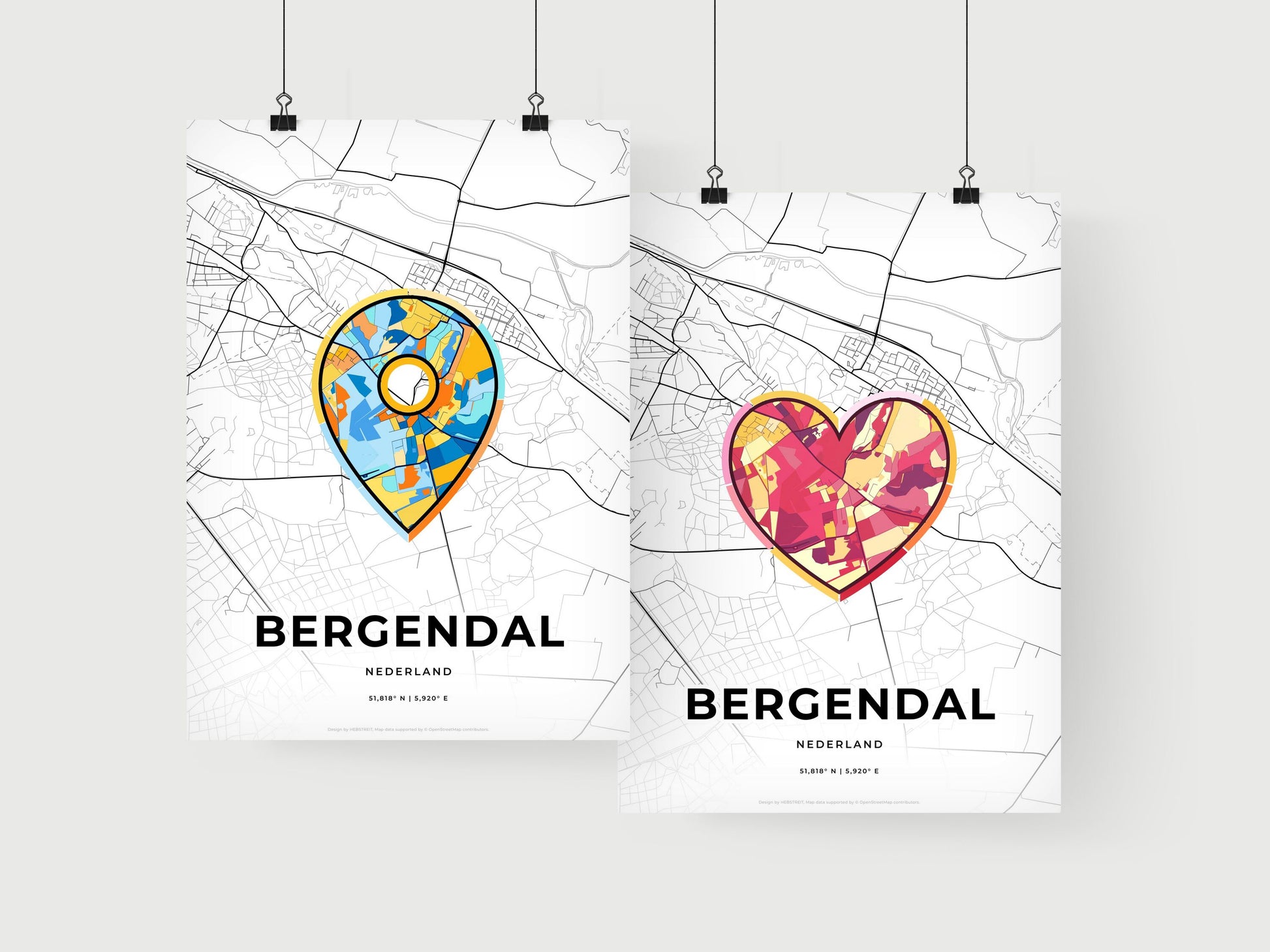 Berg En Dal Netherlands art print for couples
