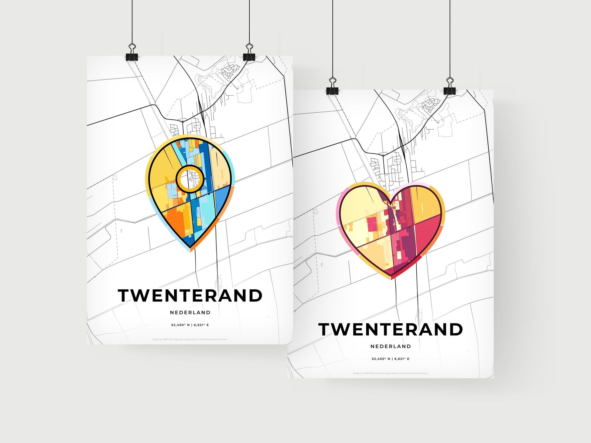 Twenterand Netherlands art print for couples