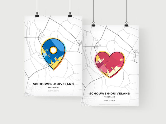 Schouwen-Duiveland Netherlands art print for couples