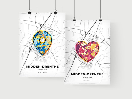 Midden-Drenthe Netherlands art print for couples