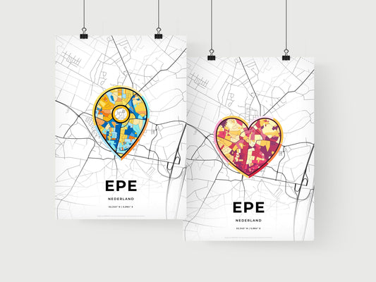 Epe Netherlands art print for couples