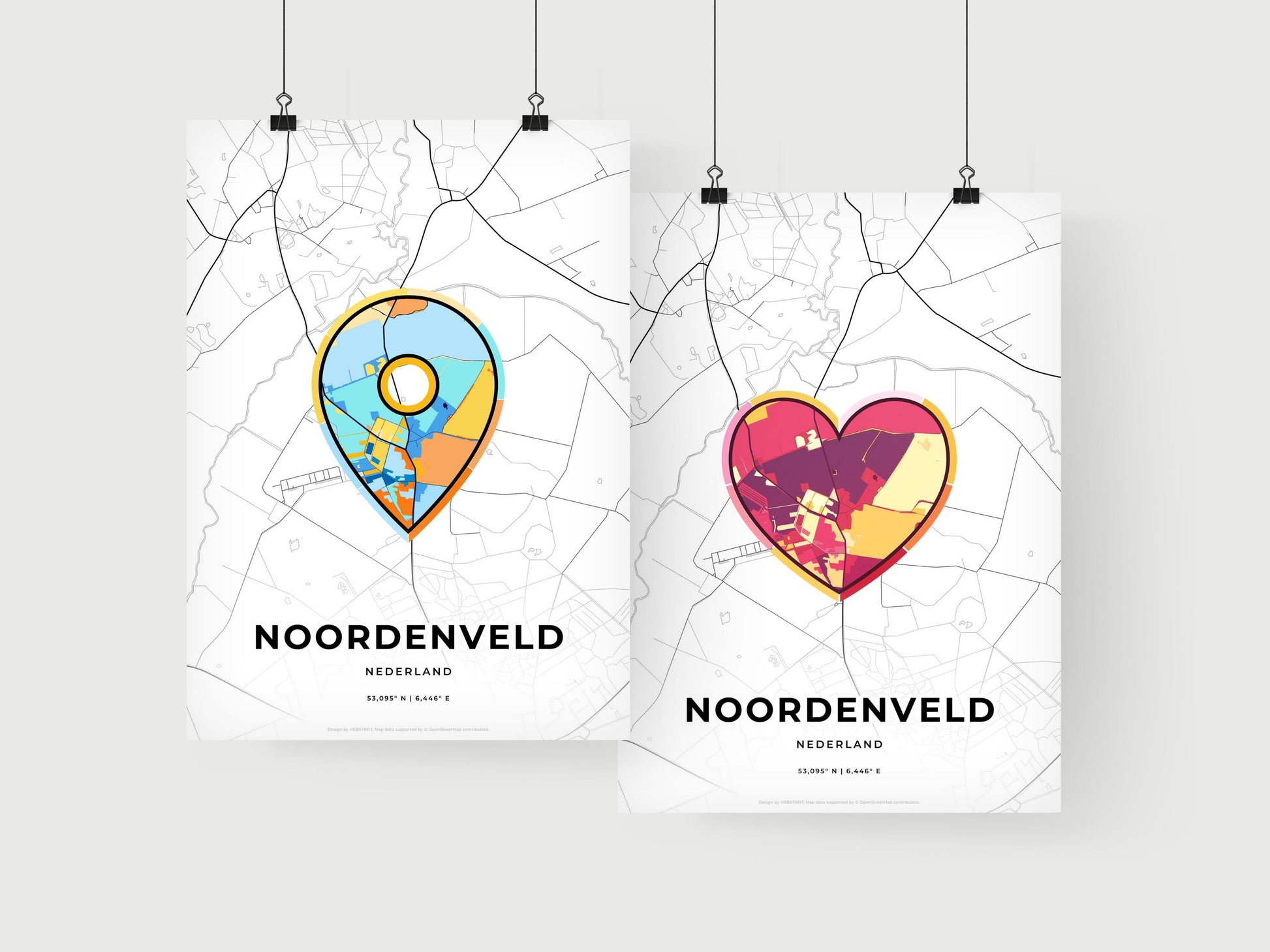 Noordenveld Netherlands art print for couples