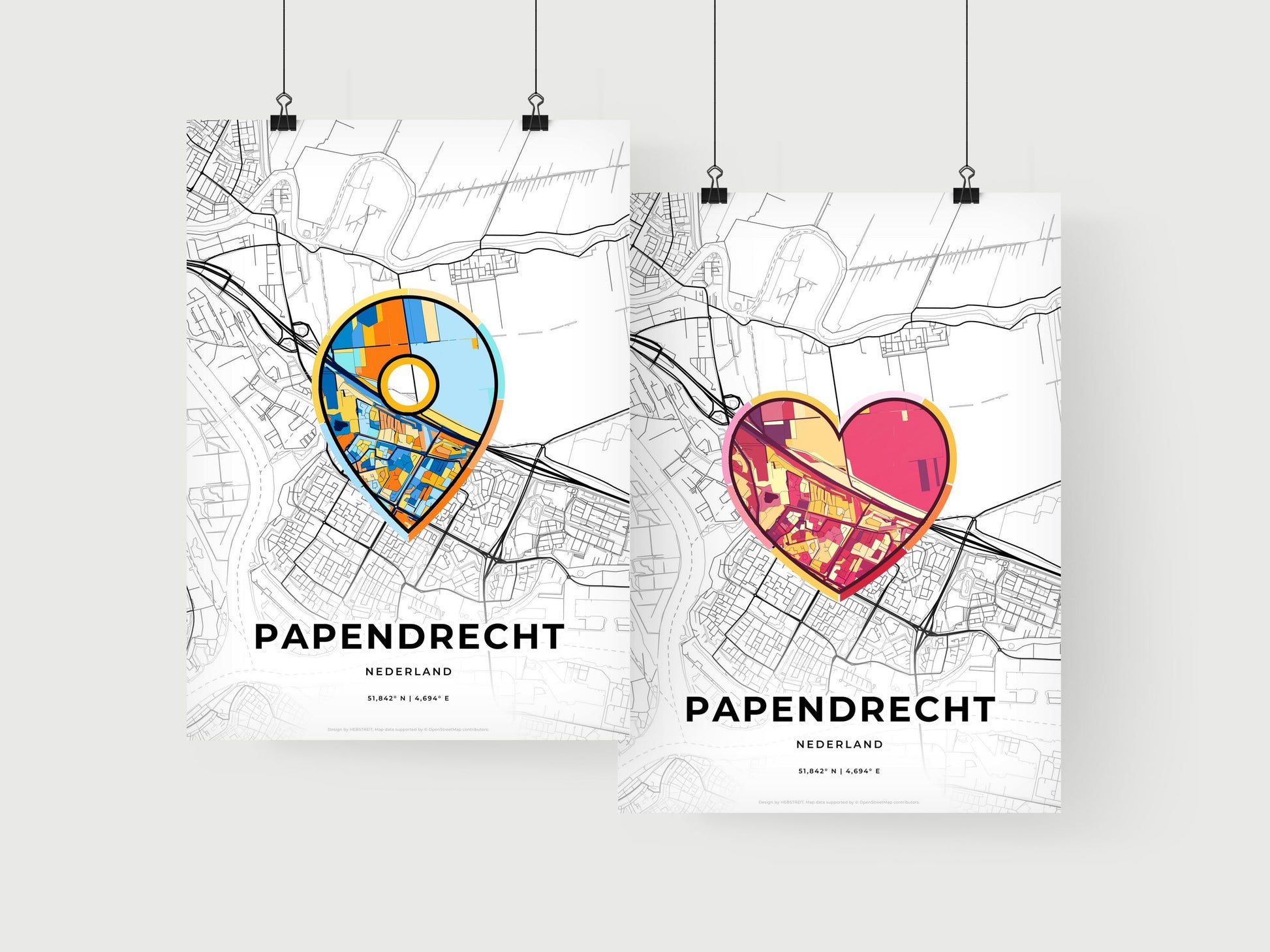 Papendrecht Netherlands art print for couples