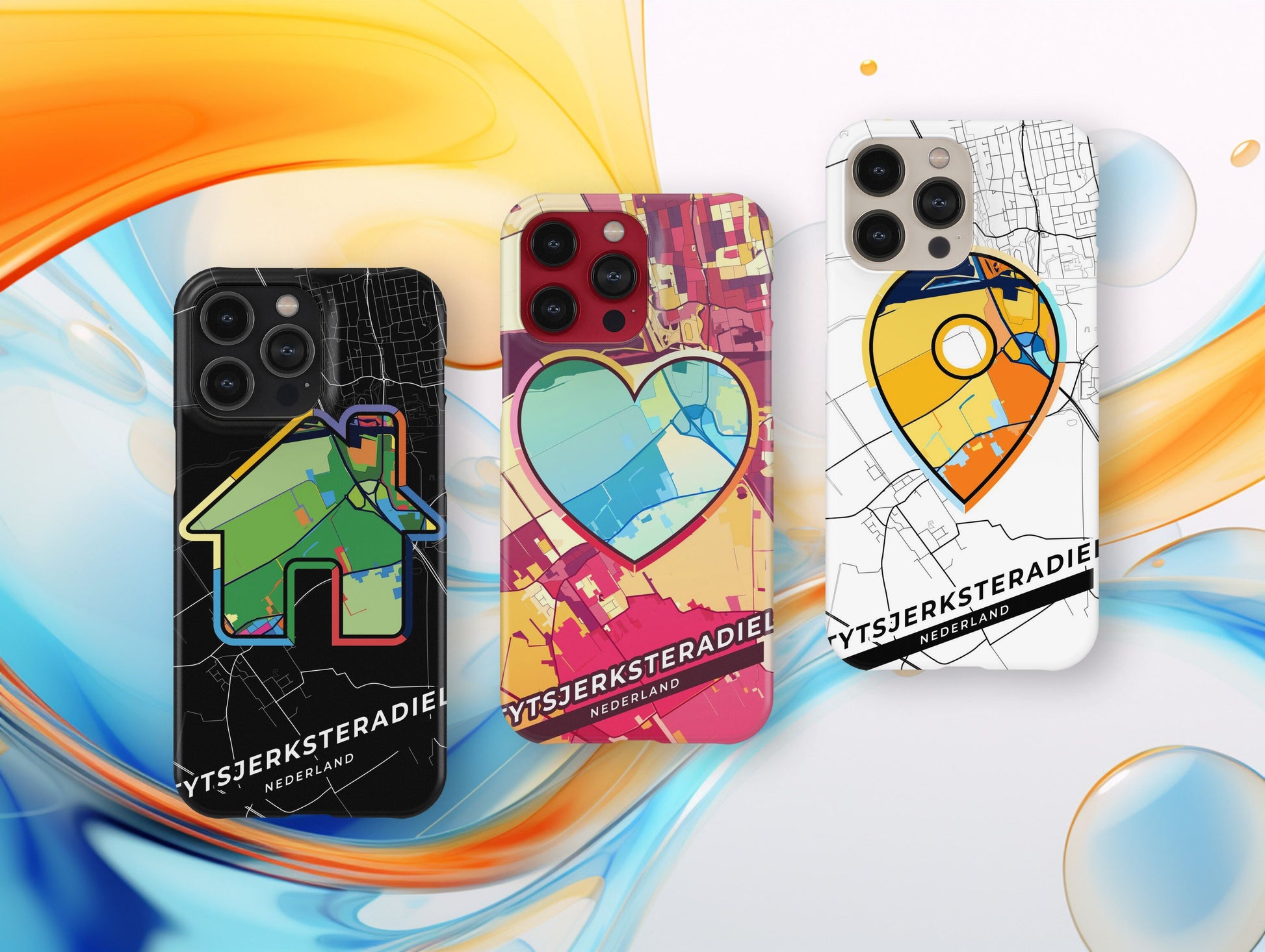 Tytsjerksteradiel Netherlands slim phone case with colorful icon