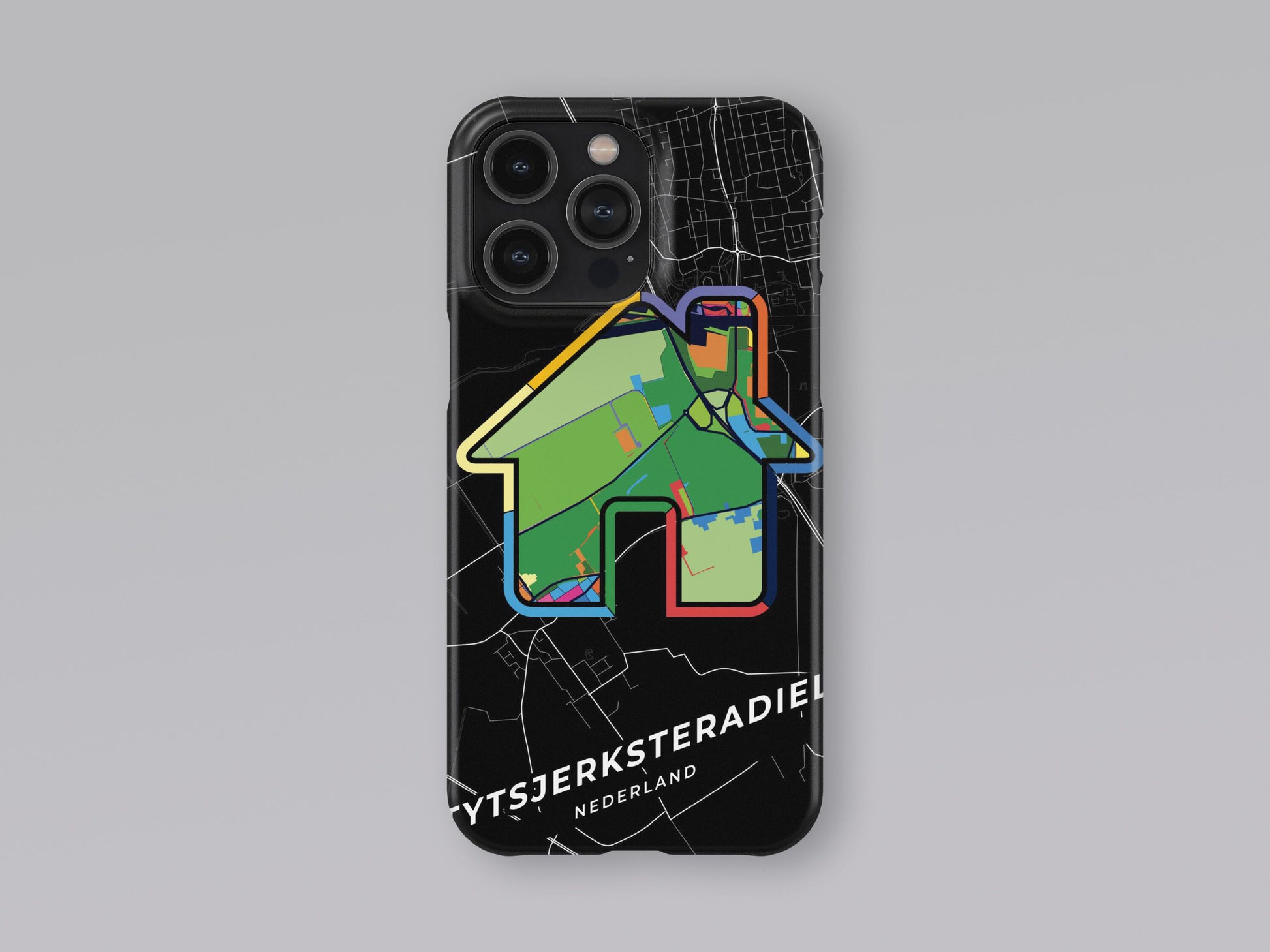 Tytsjerksteradiel Netherlands slim phone case with colorful icon 3