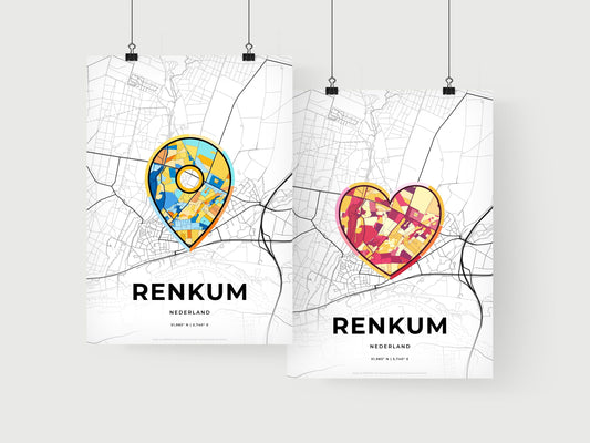 Renkum Netherlands art print for couples