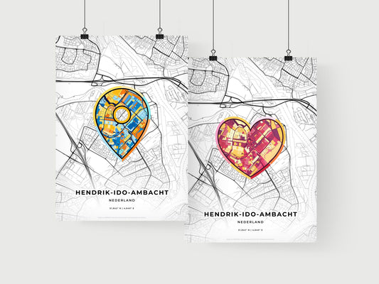 Hendrik-Ido-Ambacht Netherlands art print for couples