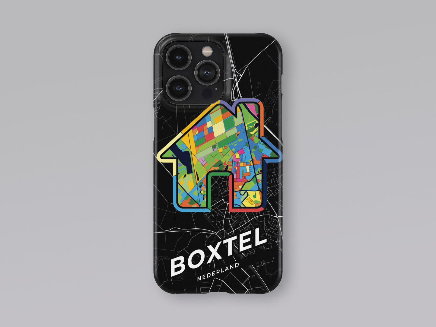 Boxtel Netherlands slim phone case with colorful icon. Birthday, wedding or housewarming gift. Couple match cases. 3