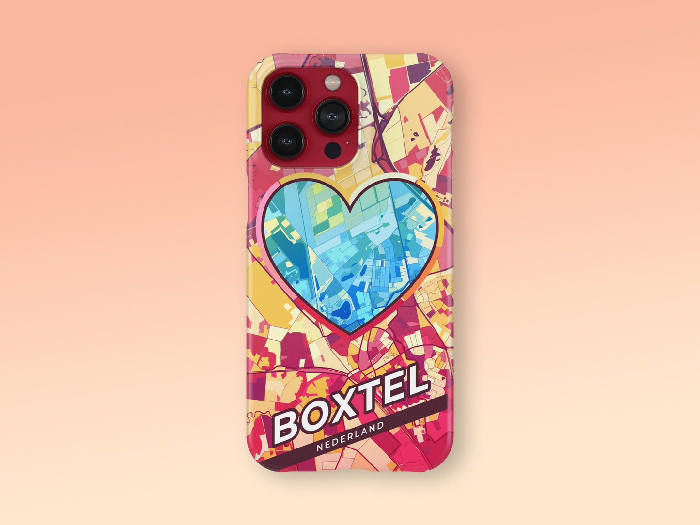 Boxtel Netherlands slim phone case with colorful icon. Birthday, wedding or housewarming gift. Couple match cases. 2