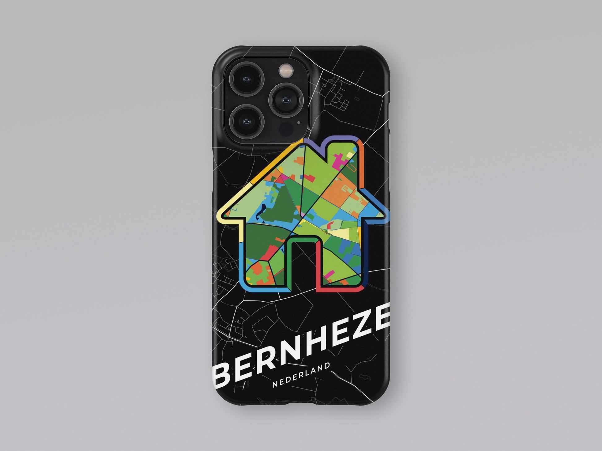 Bernheze Netherlands slim phone case with colorful icon. Birthday, wedding or housewarming gift. Couple match cases. 3