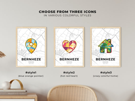 Bernheze Netherlands maps with colorful icons