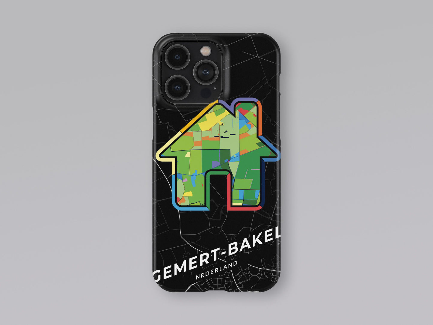 Gemert-Bakel Netherlands slim phone case with colorful icon. Birthday, wedding or housewarming gift. Couple match cases. 3