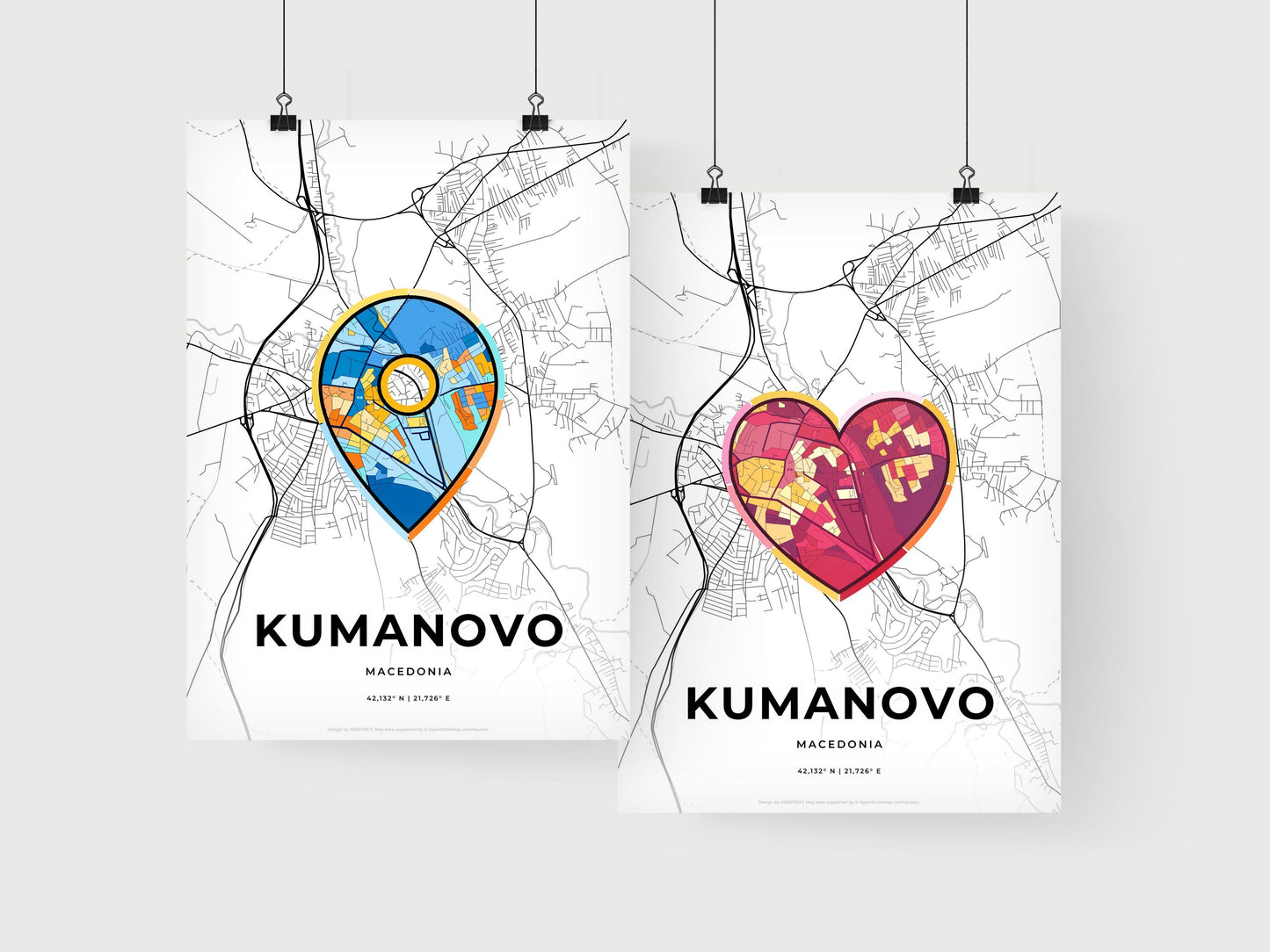 Kumanovo North Macedonia art print for couples