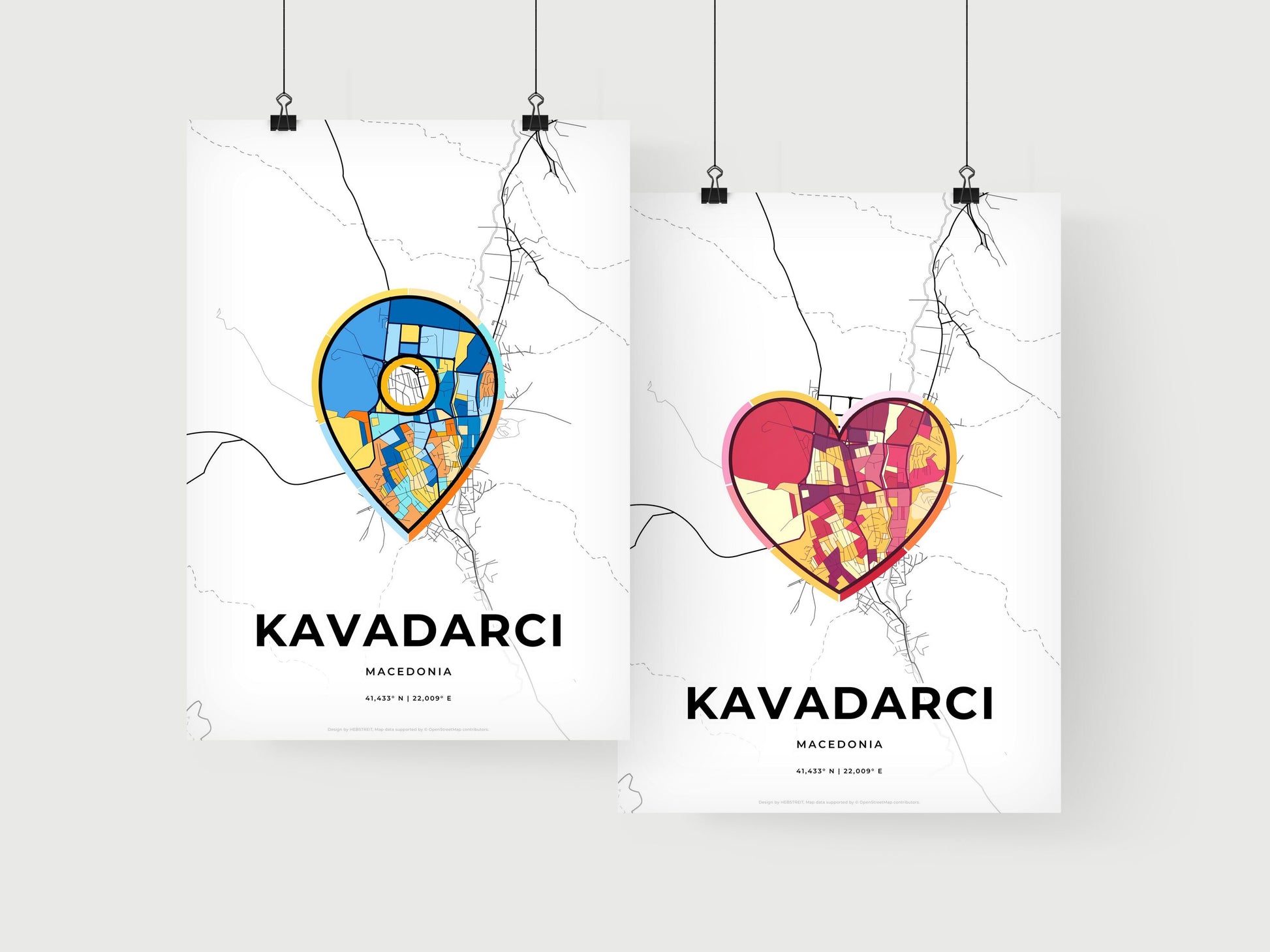 Kavadarci North Macedonia art print for couples
