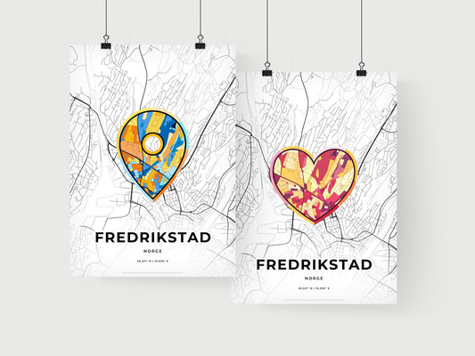 Fredrikstad Norway art print for couples