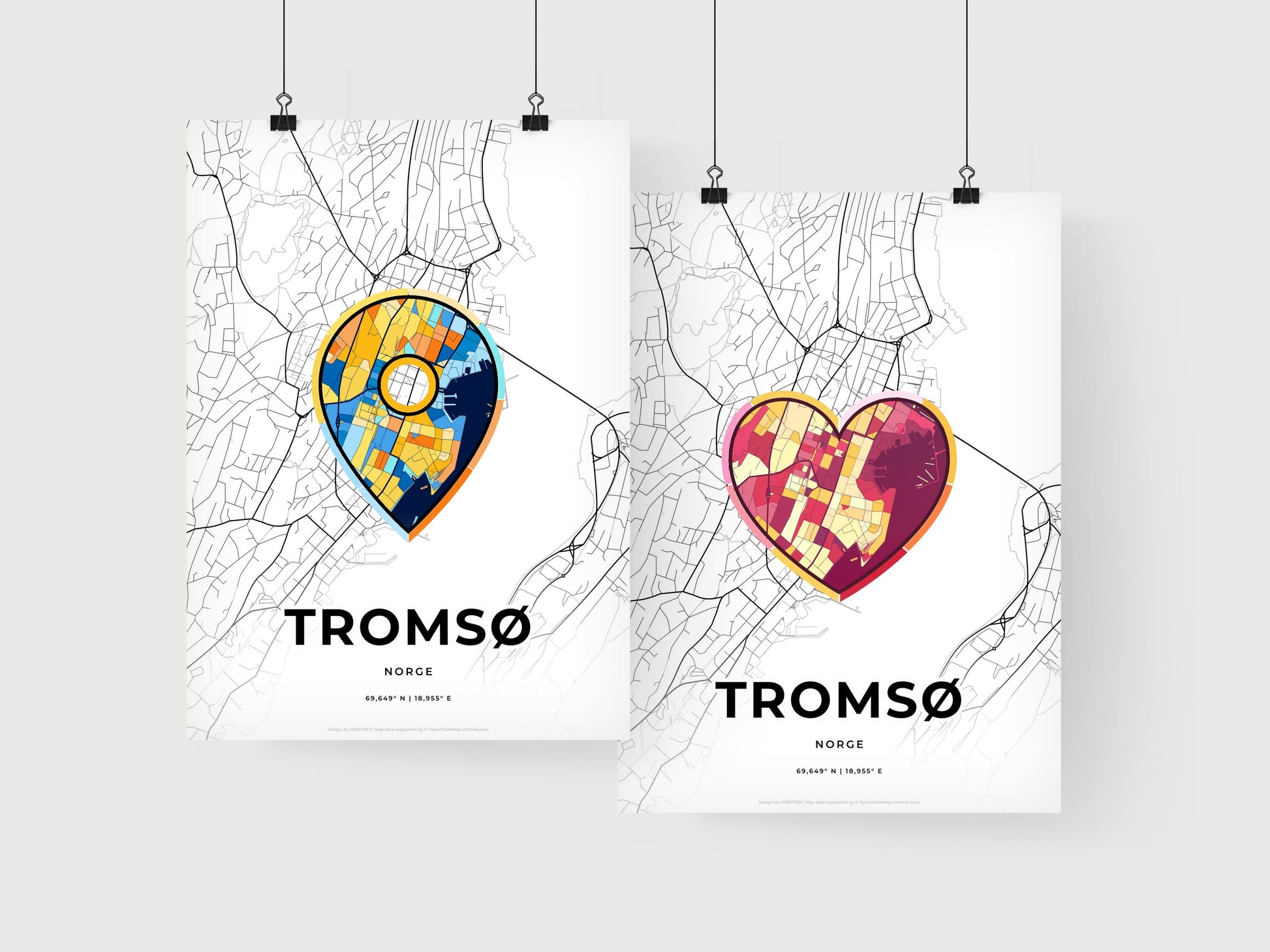 Tromsø Norway art print for couples