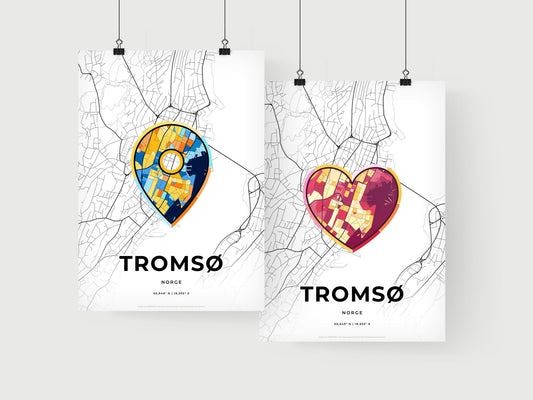 Tromsø Norway art print for couples