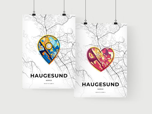 Haugesund Norway art print for couples