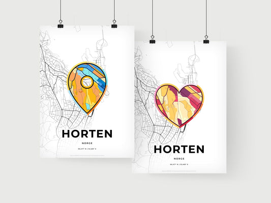 Horten Norway art print for couples