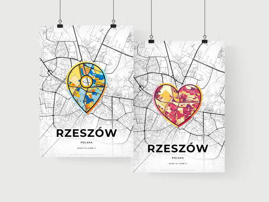 Rzeszów Poland art print for couples