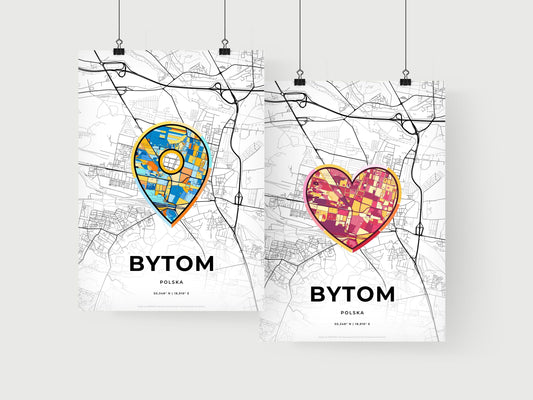 Bytom Poland art print for couples