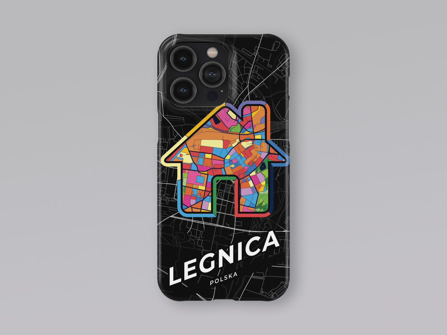 Legnica Poland slim phone case with colorful icon. Birthday, wedding or housewarming gift. Couple match cases. 3