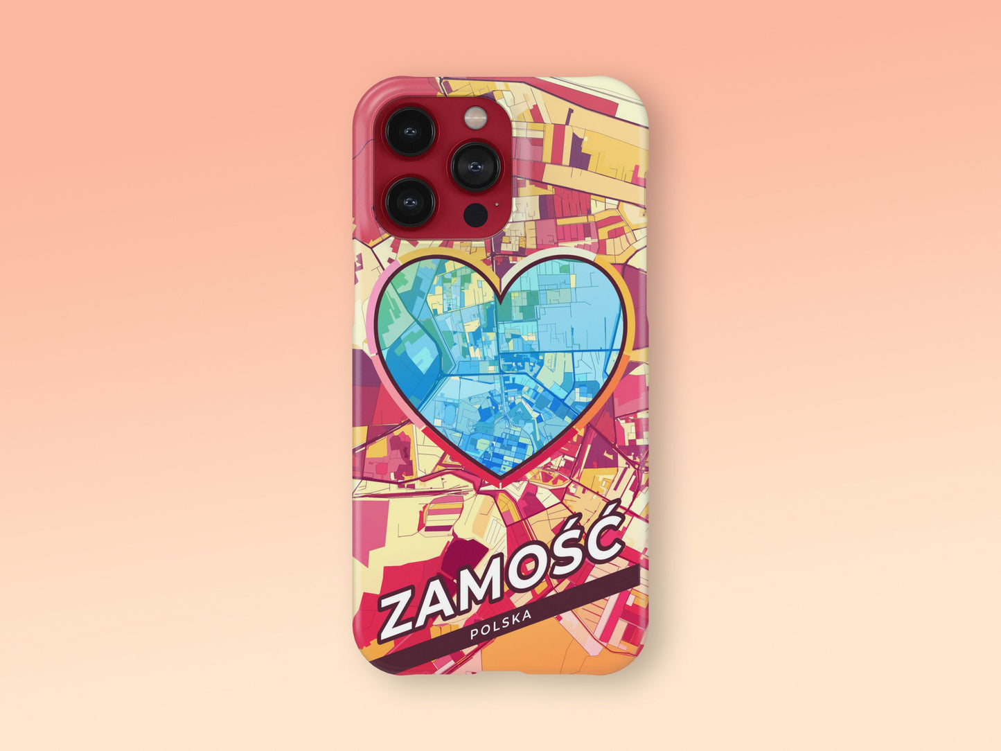 Zamość Poland slim phone case with colorful icon 2