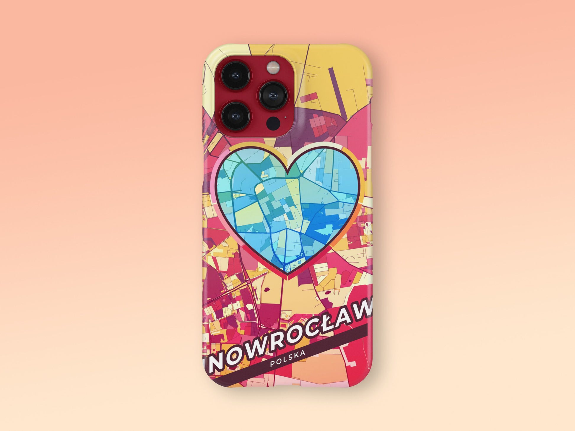 Inowrocław Poland slim phone case with colorful icon. Birthday, wedding or housewarming gift. Couple match cases. 2